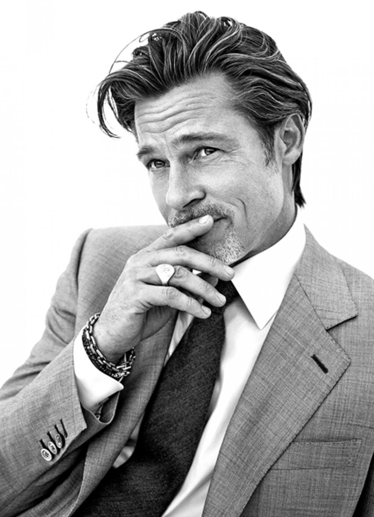 Vẻ lịch lãm ở tuổi 57 của quý ông Brad Pitt