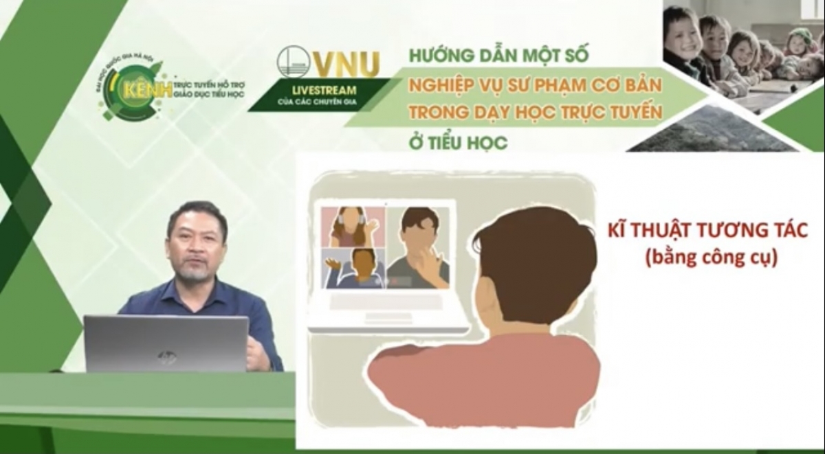 TS Tôn Quang Cường - Chủ nhiệm Khoa Công nghệ Giáo dục tại buổi tọa đàm
