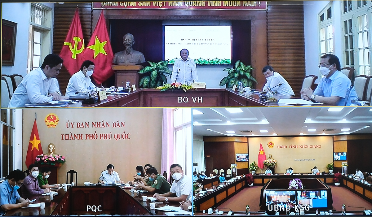 Toàn cảnh hội nghị trực tuyến