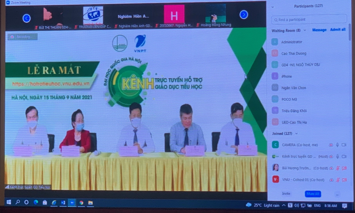 Lễ ra mắt kênh trực tuyến hỗ trợ Giáo dục tiểu học