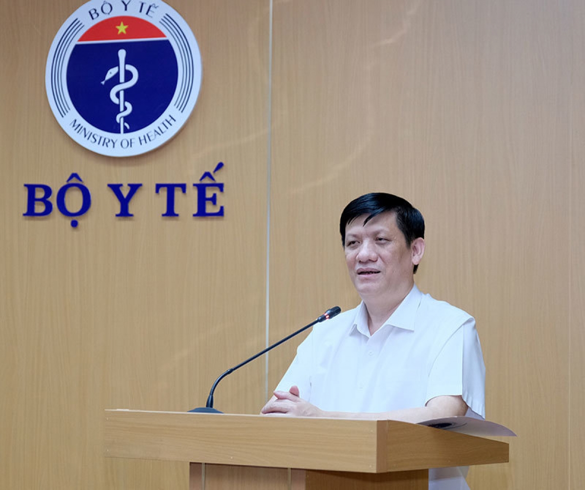 Bộ trưởng Bộ Y tế Nguyễn Thanh Long phát biểu tại hội nghị