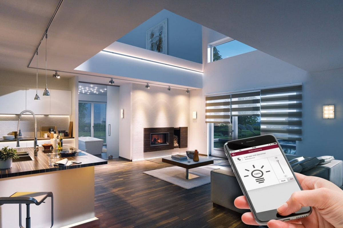 Các thiết bị điện của nhà thông minh được điều khiển bằng điện thoại