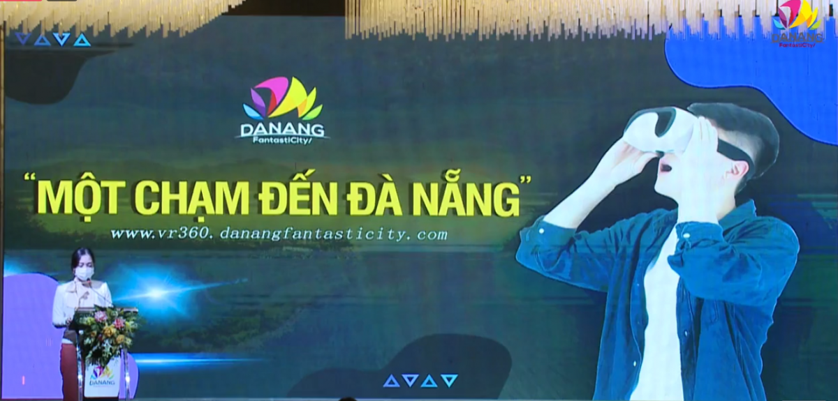 Ứng dụng VR360 “Một chạm đến Đà Nẵng”. (Ảnh chụp màn hình)