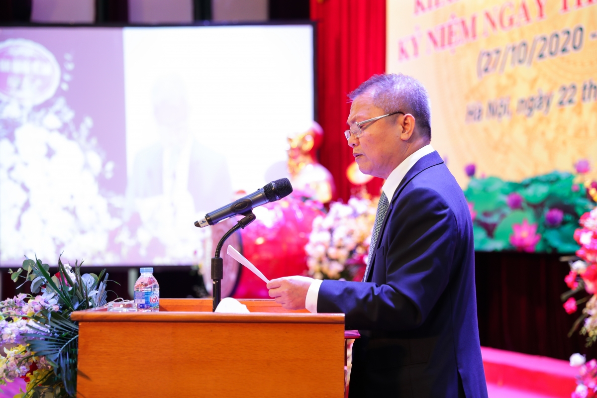 GS.TS bác sỹ Lê Ngọc Thành - Hiệu trưởng Trường ĐH Y Dược (ĐH Quốc gia Hà Nội) phát biểu
