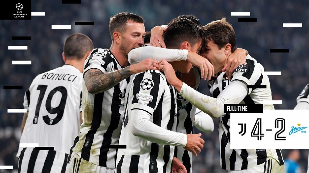Thắng cách biệt Zenit Saint Petersburg, Juventus sớm vượt qua vòng bảng (Ảnh: Internet)
