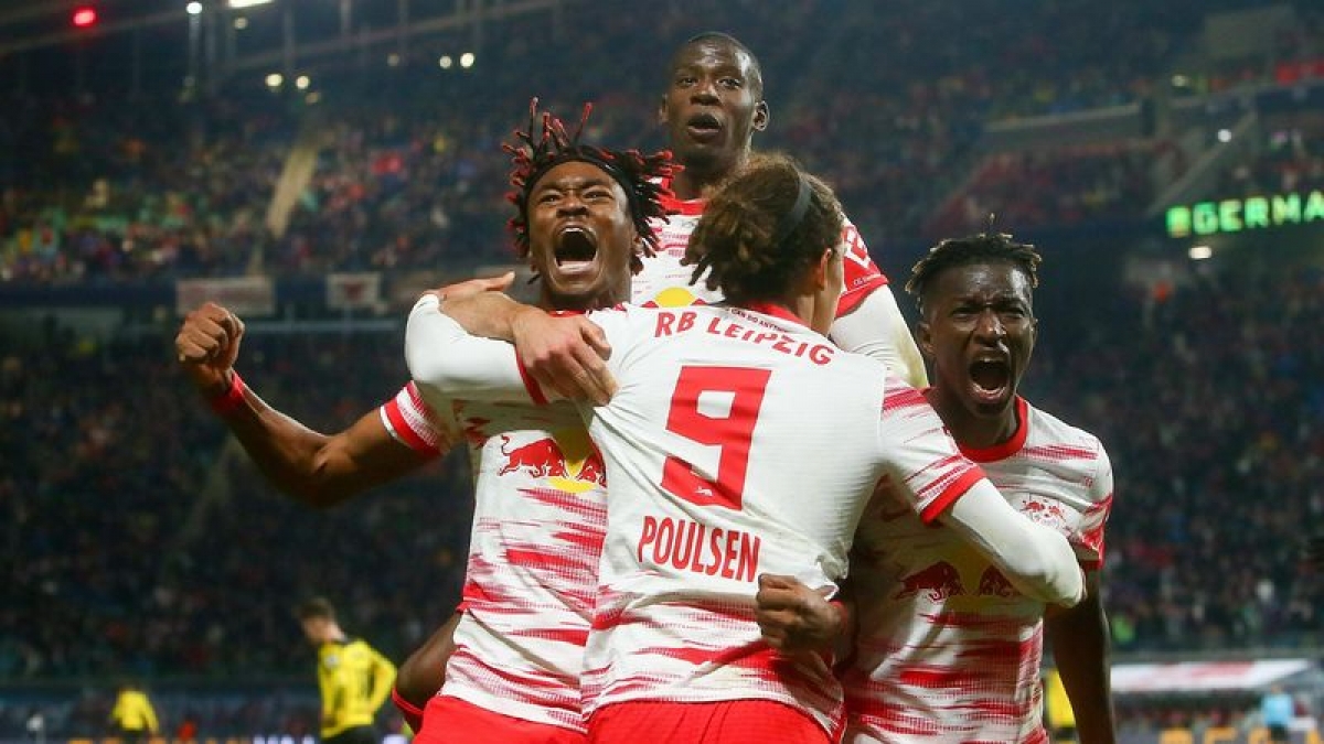 Leipzig đánh bại Borussia Dortmund trên sân Red Bull Arena (Ảnh: Internet)