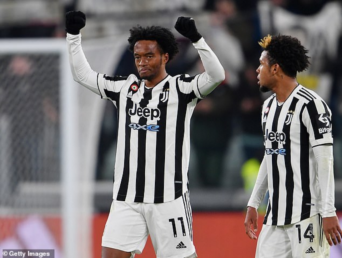 Tiền vệ Juan Cuadrado ghi bàn duy nhất vào cuối trận đấu (Ảnh: Internet)