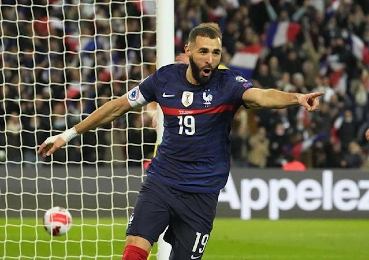Karrim Benzema lập cú đúp trong chiến thắng từng bừng của Pháp (Ảnh: Internet)