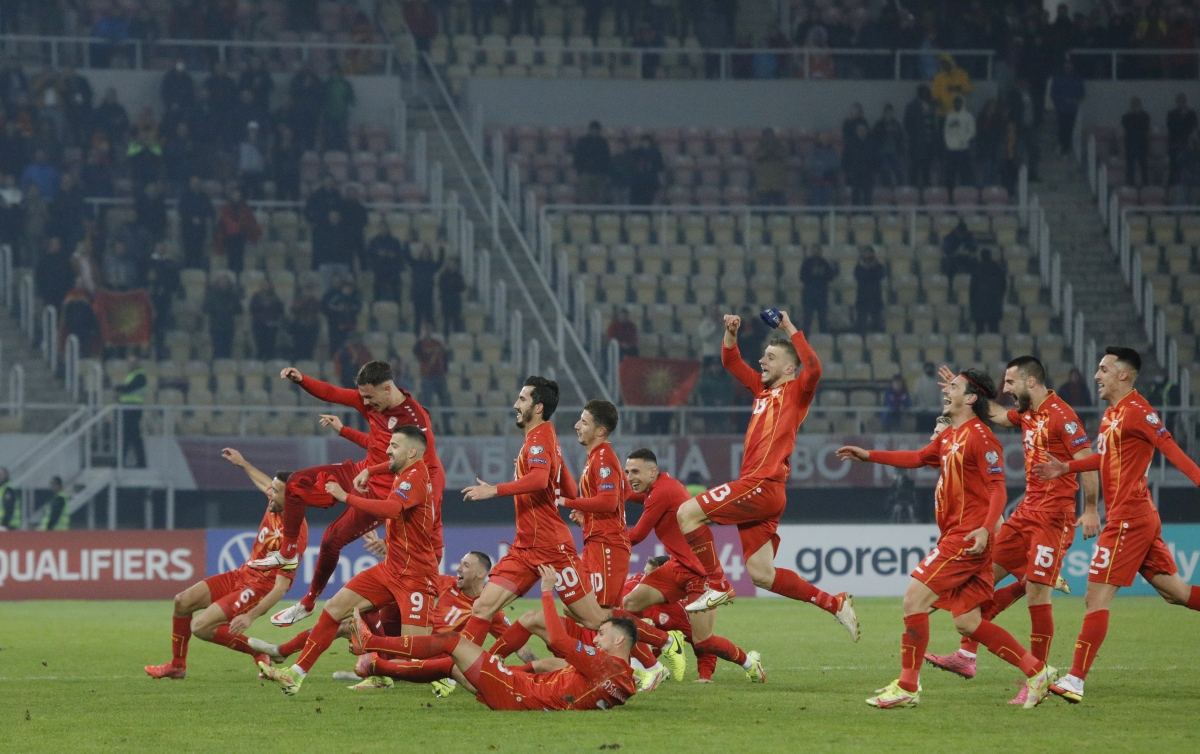 Bắc Macedonia có được suất dự vòng play-off (Ảnh: Internet)