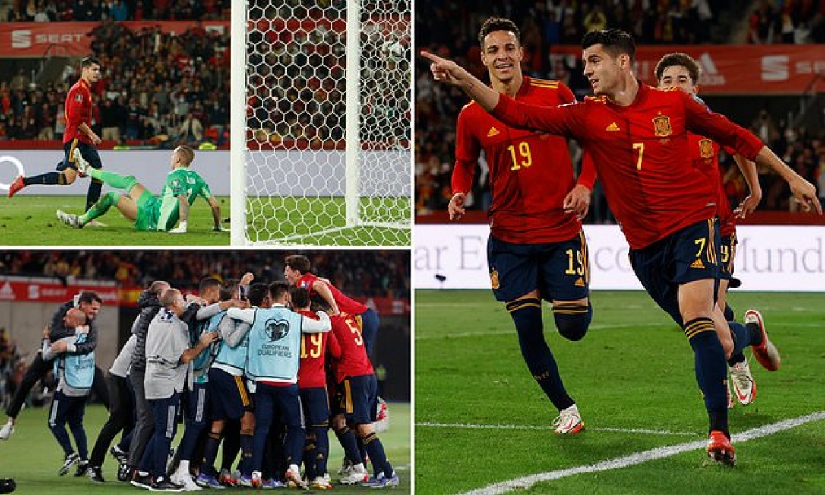 Tây Ban Nha giành suất dự vòng chung kết World Cup 2022 (Ảnh: Internet)