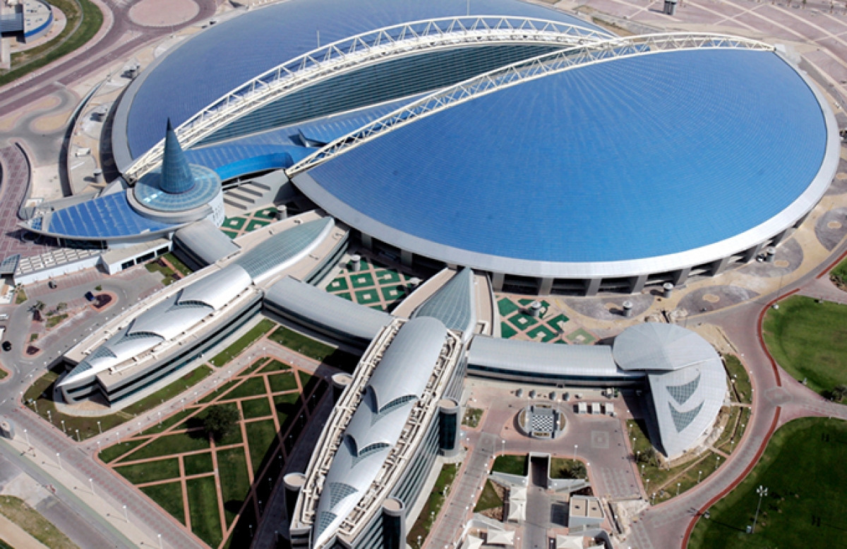 Sân vận động quốc gia Khalifa (Qatar) là một phần của Tổ hợp thể thao hiện đại Aspire