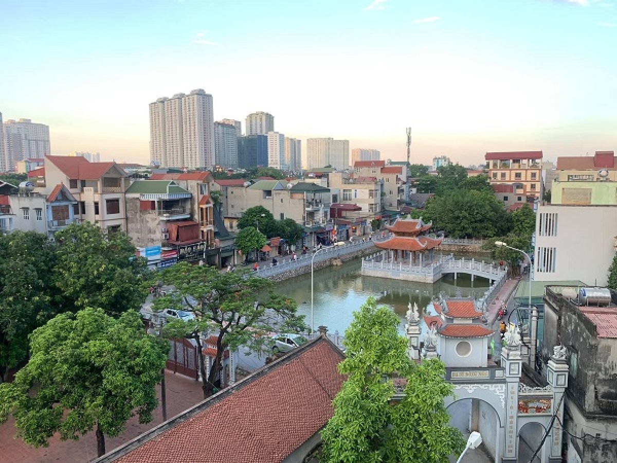 Làng nghề Đa Sỹ- Kiến Hưng- Hà Đông từ trên cao