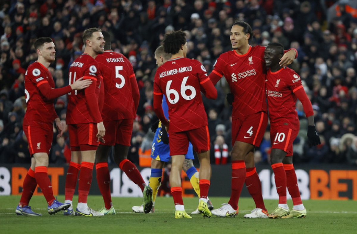 Liverpool có chiến thắng tưng bừng 4-0 trước Southampton