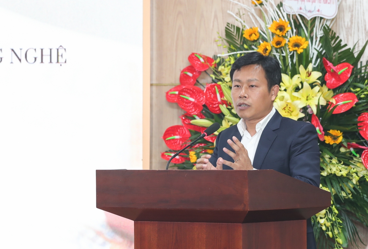 GSTS Lê Quân - Giám đốc Đại học quốc gia Hà Nội phát biểu tại Hội thảo