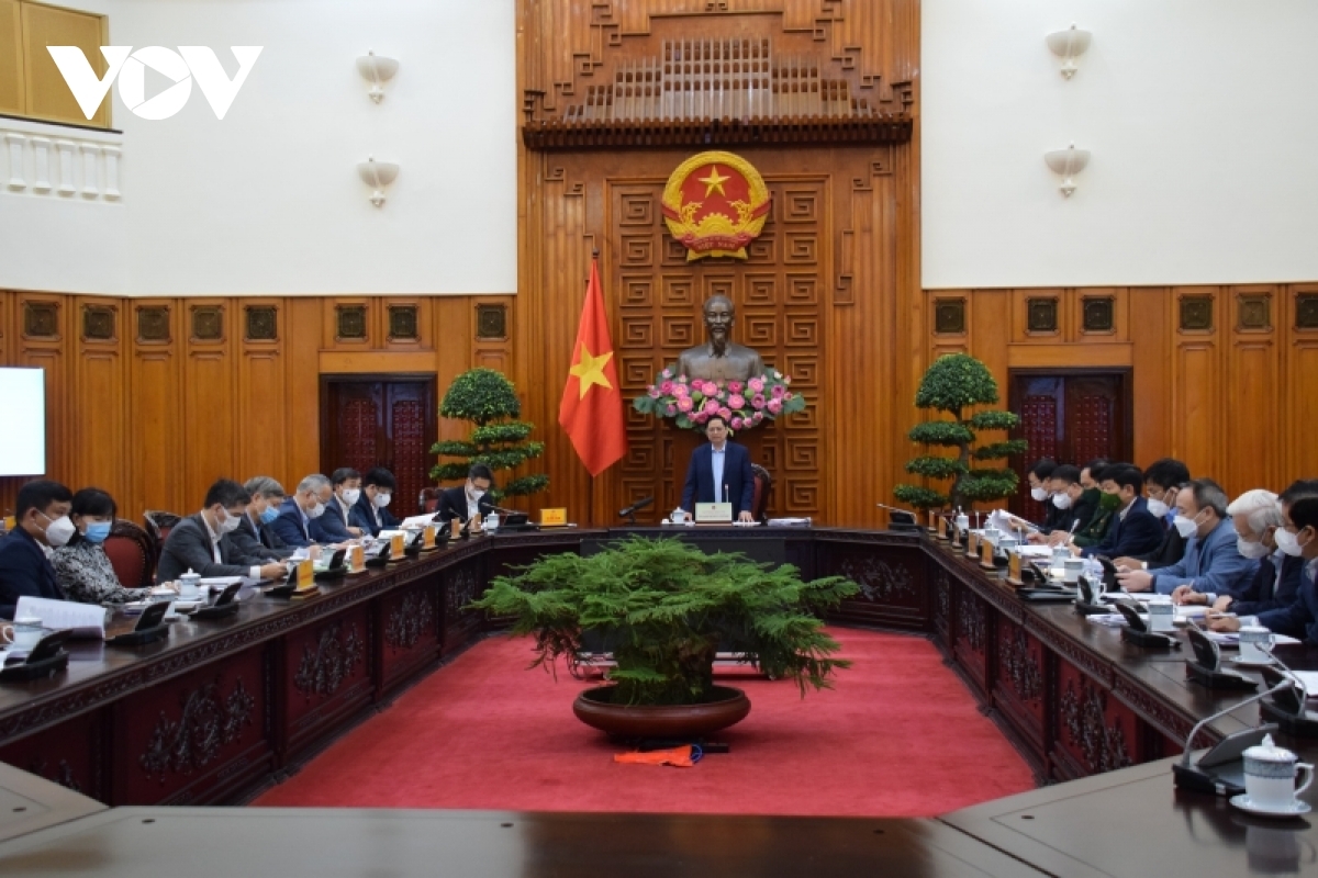 Thủ tướng Phạm Minh Chính phát biểu tại cuộc họp