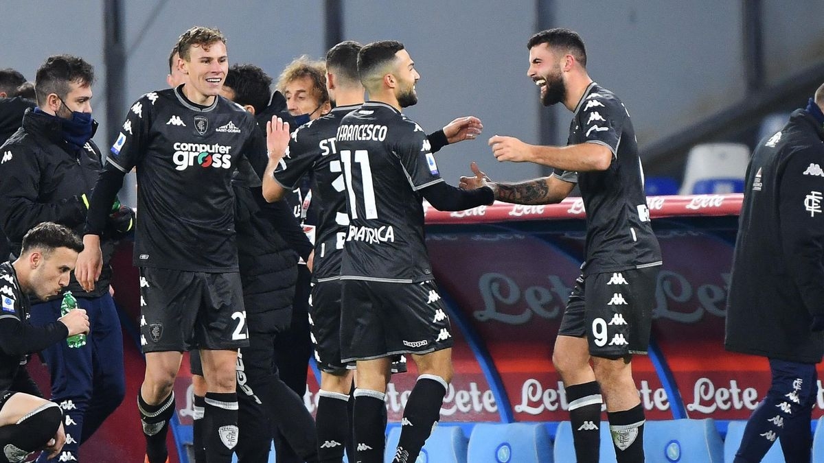 Tiền đạo Patrick Cutrone (số 9) ghi bàn duy nhất cho Empoli (Ảnh: Internet)