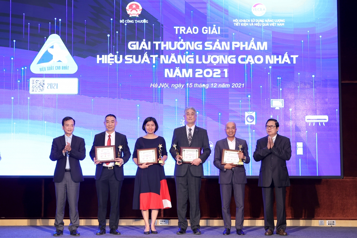 Các doanh nghiệp đạt giải thưởng Sản phẩm hiệu suất năng lượng cao nhất năm 2021