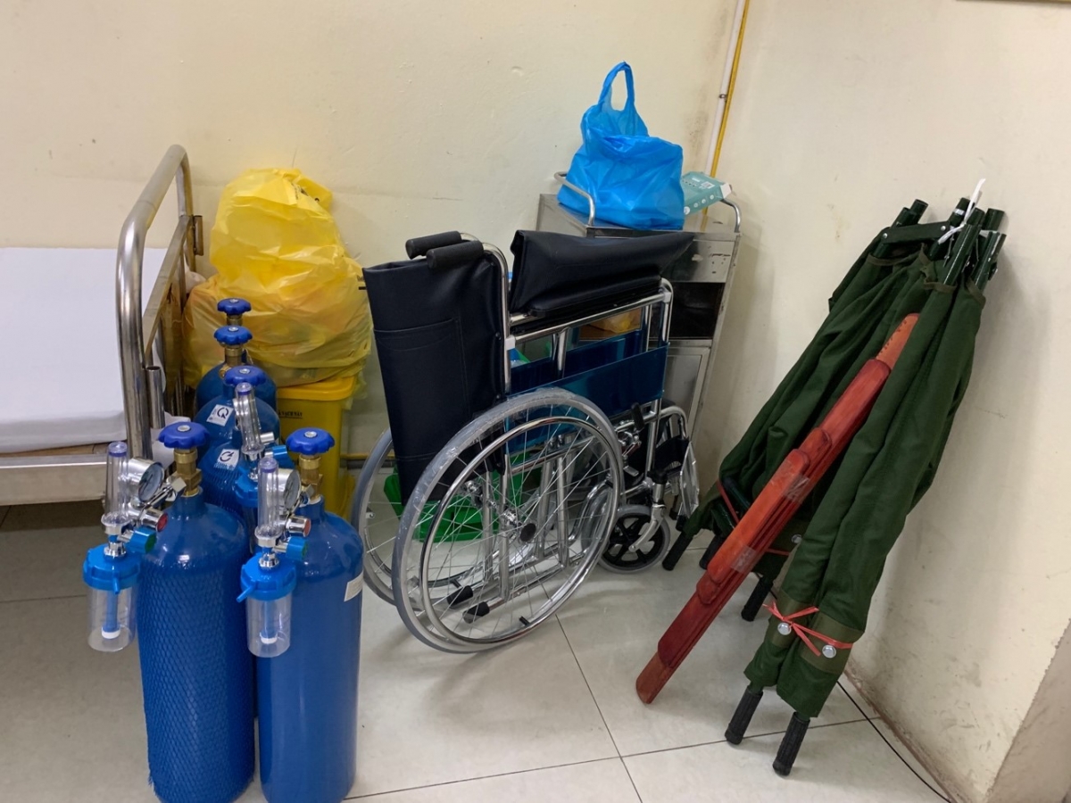 Trang thiết bị thiết yếu tại Trạm y tế lưu động được Quận Đống Đa trang bị