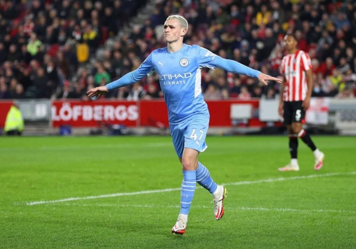 Bàn thắng duy nhất của Phil Foden giúp Man City giành chiến thắng thứ 10 liên tiếp ở Ngoại hạng Anh mùa này