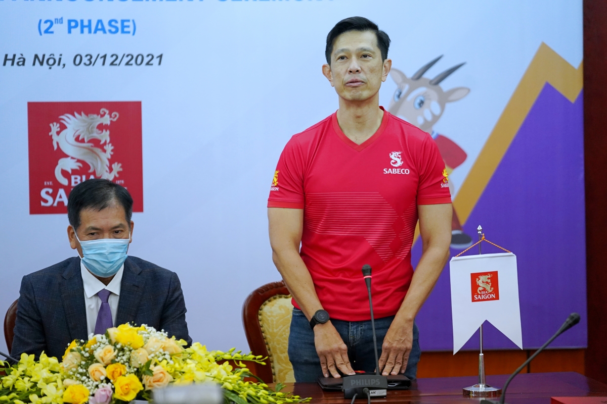 Ông Bennett Neo – Tổng Giám đốc SABECO phát biểu tại lễ kí kết và công bố tài trợ
