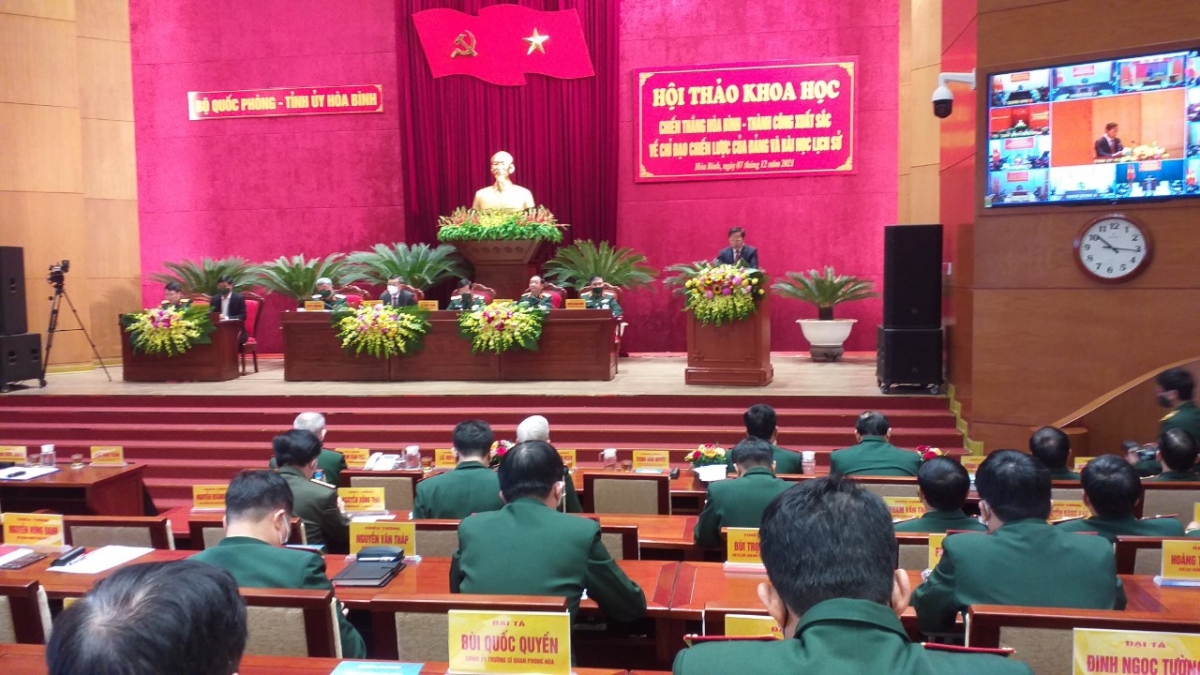 Toàn cảnh hội thảo tại Hòa Bình ngày 7/12/2021. Ảnh: Minh Sơn