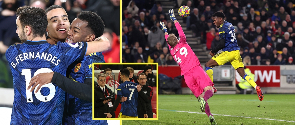 Ronaldo có mặt trên sân nhưng không thể hiện được gì nhiều và được thay ra ở phút 71 bởi Harry Maguire (Ảnh: Internet)