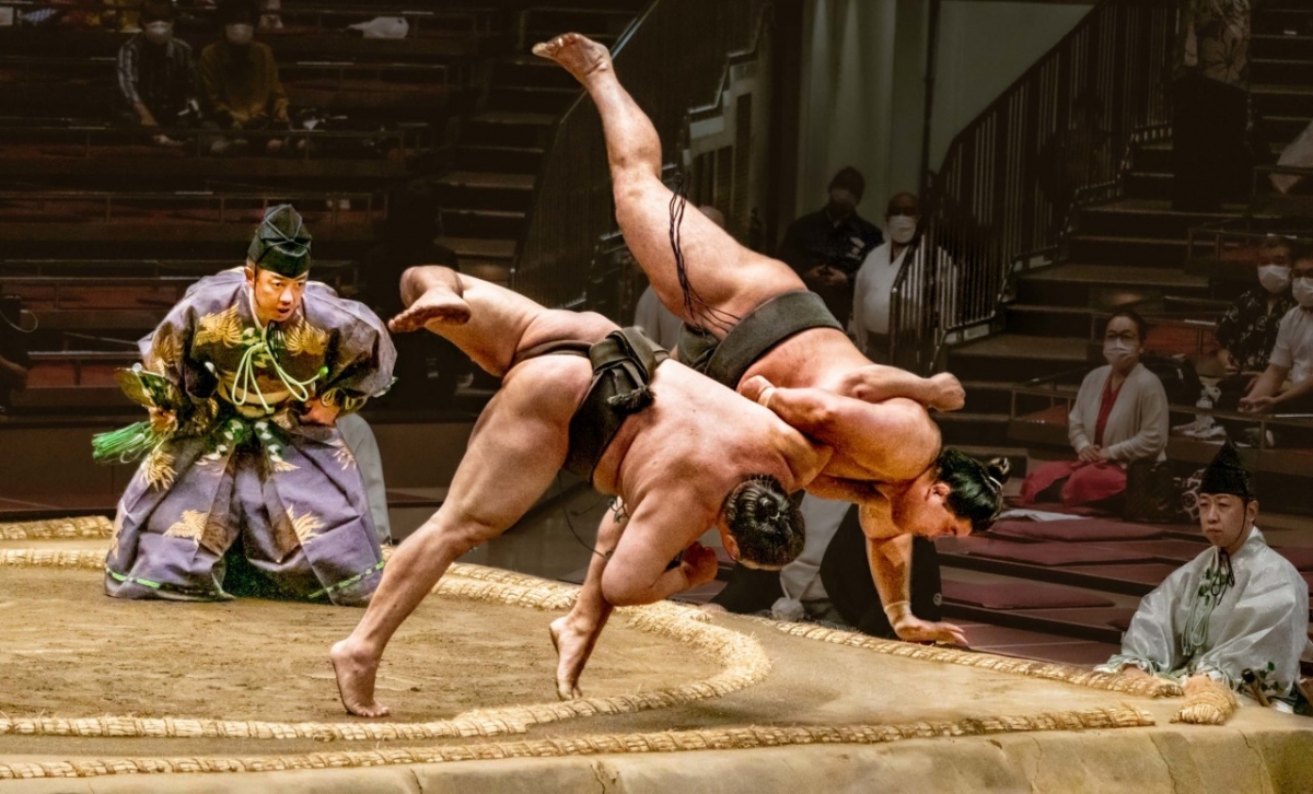 Tác phẩm "Đấu vật sumo"
