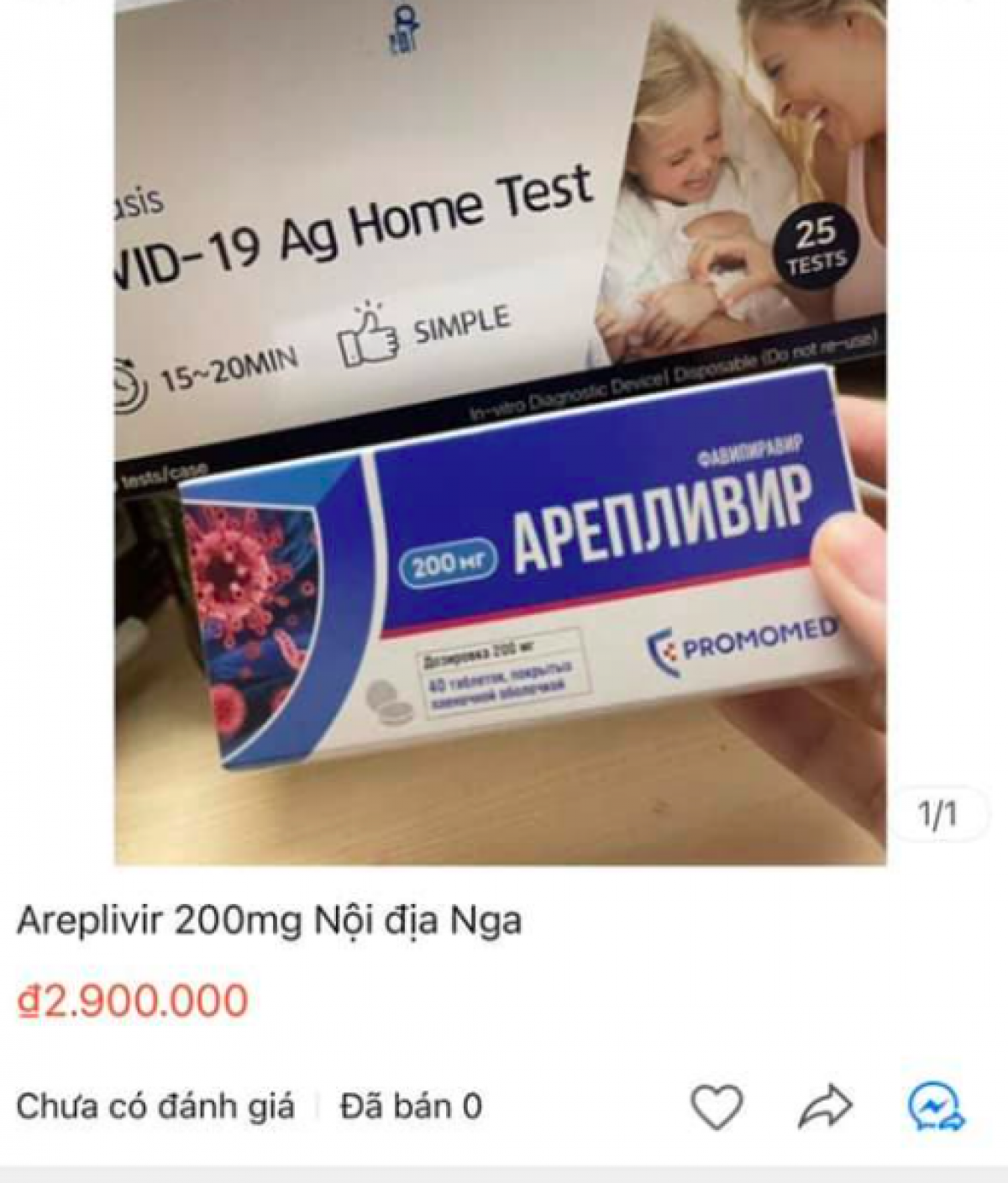 Thuốc Areplivir thành phần là Favipiravir