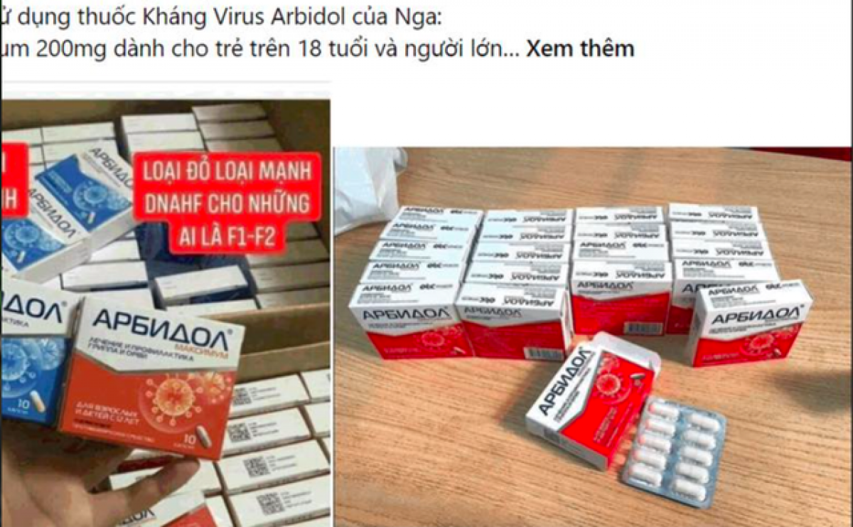 Thuốc Arbidol thành phần là Umifenovir