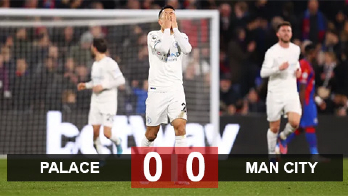 Các cầu thủ Man City chỉ có thể tự trách mình sau trận hòa với Crystal Palace (Ảnh: Internet)
