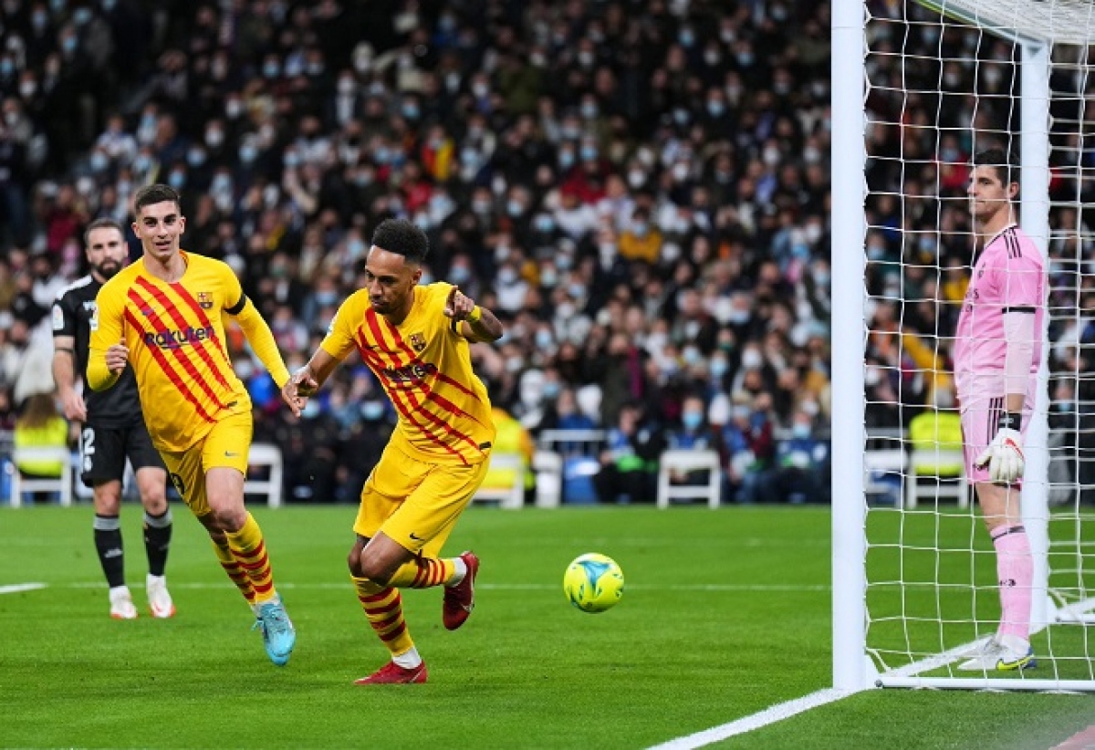 Aubameyang mở tỷ số trận đấu (Ảnh: Internet)