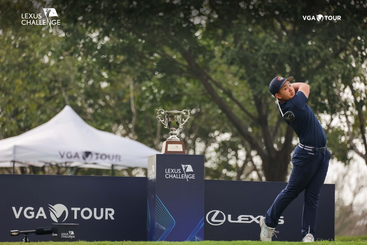 Golfer trẻ Anh Minh vươn lên chiếm ngôi đỉnh bảng dù đánh +4