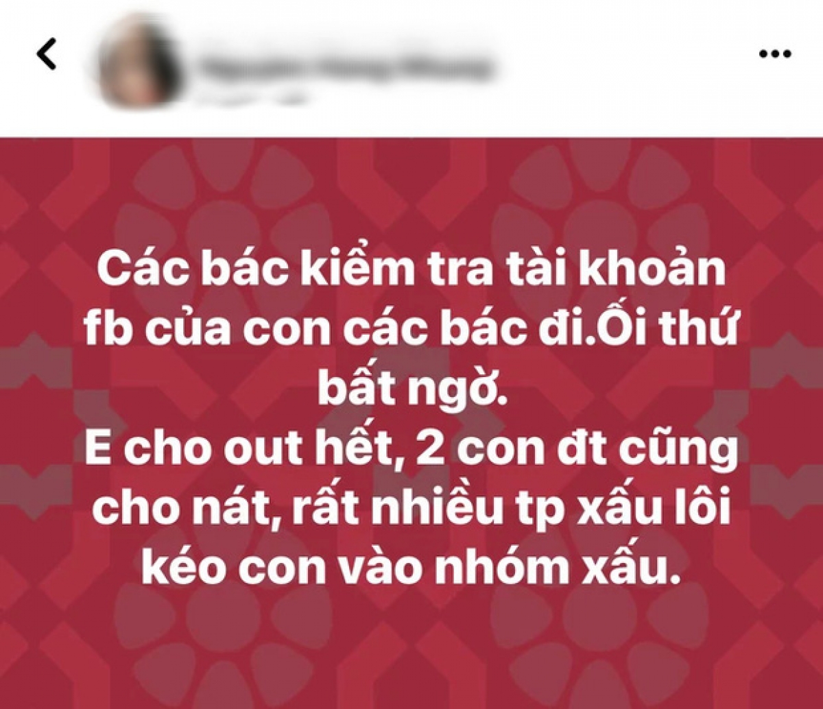 Bài đăng của vợ nghệ sĩ Xuân Bắc
