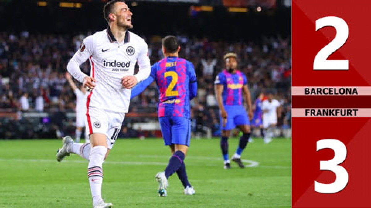 Thua Eintracht Frankfurt, Barca bị loại khỏi cuộc đua vô địch Europa League (Ảnh: Internet)