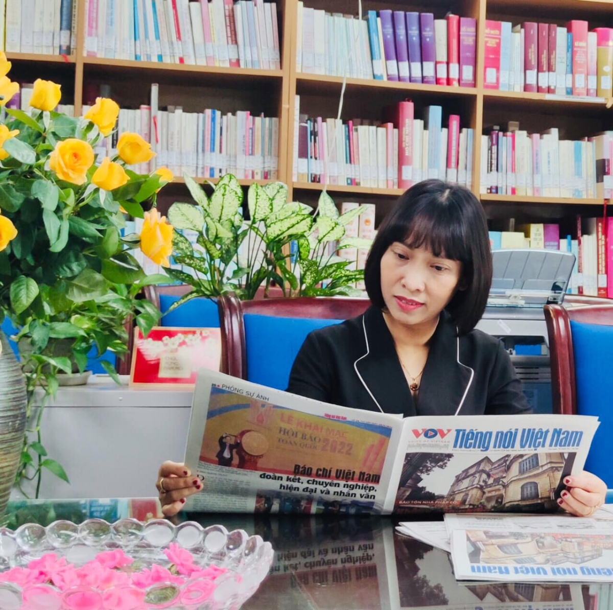 Thư viện Đài TNVN được xem như là "chốn đi về" ấm áp, thân quen của không ít các cán bộ, phóng viên, biên tập viên của Đài