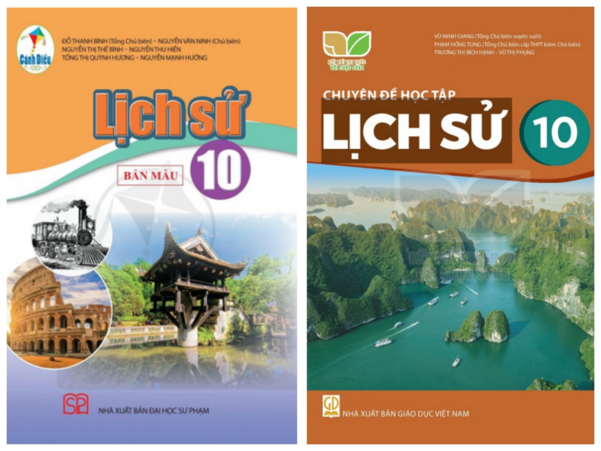 Hai bộ SGK Lịch sử lớp 10 được viết theo chương trình Giáo dục phổ thông 2018
