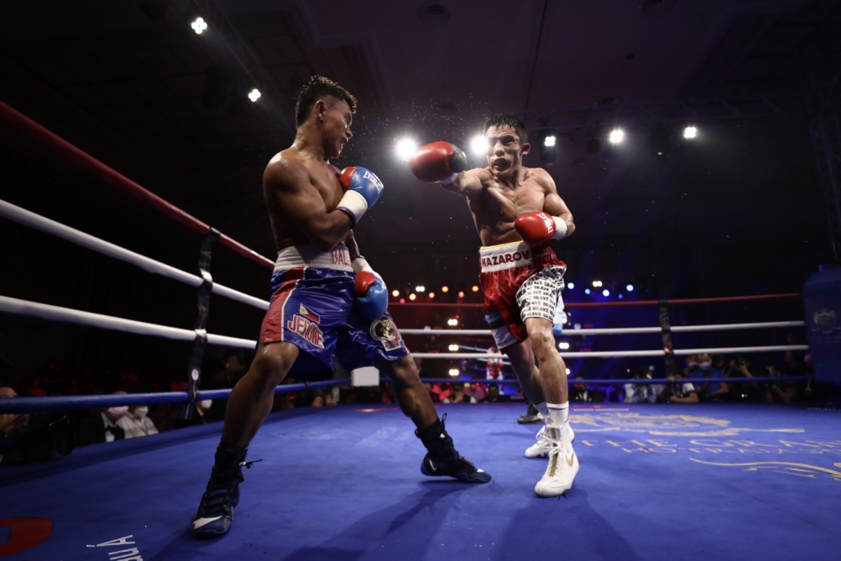 Olimjon Nazarov bảo vệ thành công đai WBO hạng Flyweight trước Jerome Baloro