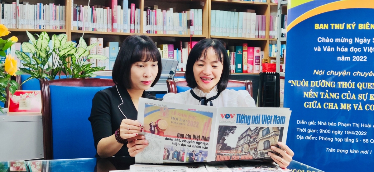 Thư viện Đài TNVN còn tổ chức rất nhiều cuộc tọa đàm, giao lưu, giới thiệu sách ý nghĩa, thiết thực
