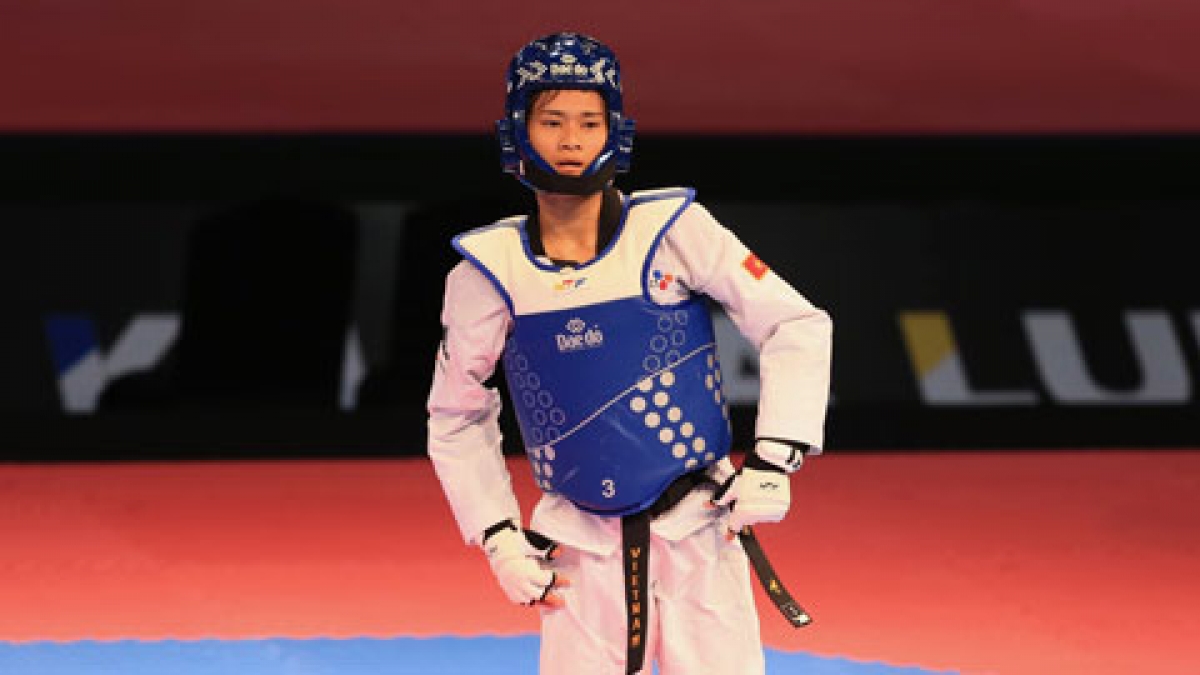 Võ sĩ taekwondo Phạm Thị Thu Hiền