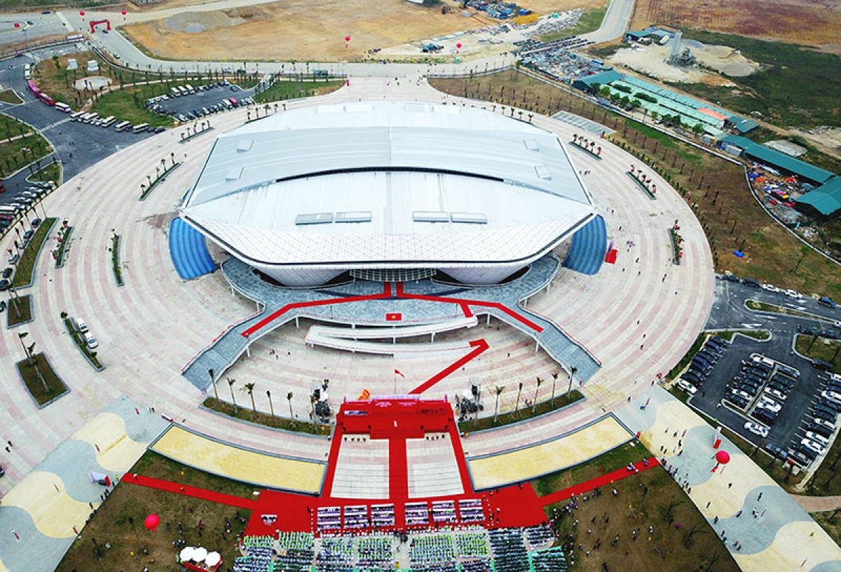 Nhà thi đấu đa năng tỉnh Quảng Ninh - một trong các địa điểm tổ chức SEA Games 31