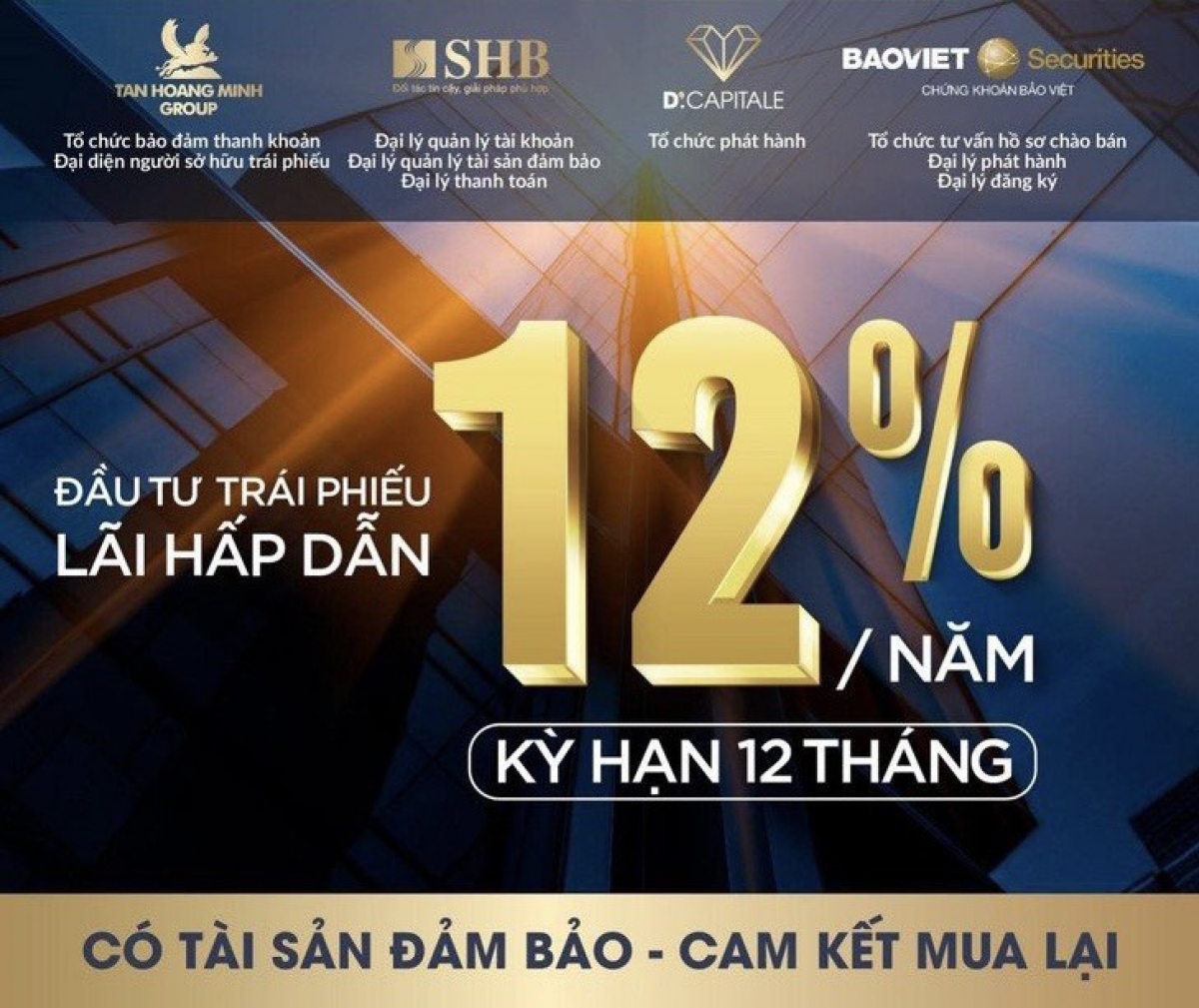 Tân Hoàng Minh chào bán trái phiếu với mức lãi suất hấp dẫn, cam kết có tài sản bảo lãnh
