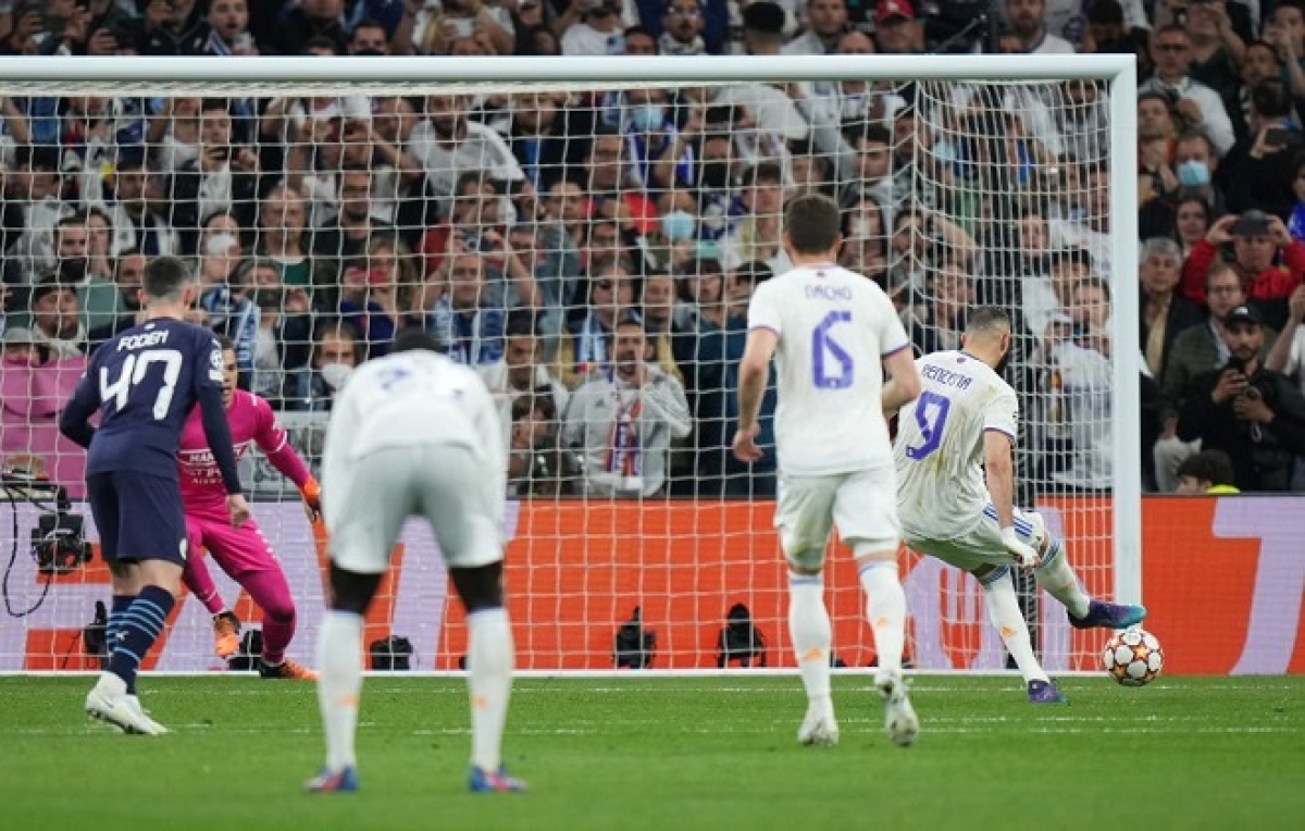 Karim Benzema định đoạt tỷ số trận đấu (Ảnh: Internet)