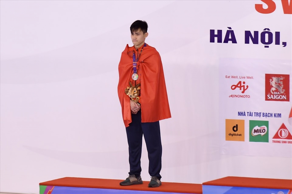 Dù phá kỷ lục SEA Games, Phạm Thanh Bảo vẫn chỉ giành HCB nội dung 200m bơi ếch
