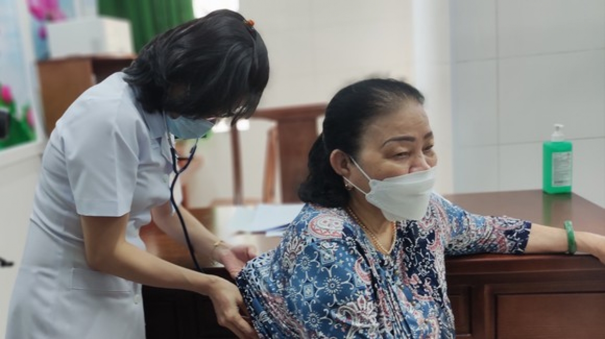 Bệnh nhân đi khám hậu Covid-19