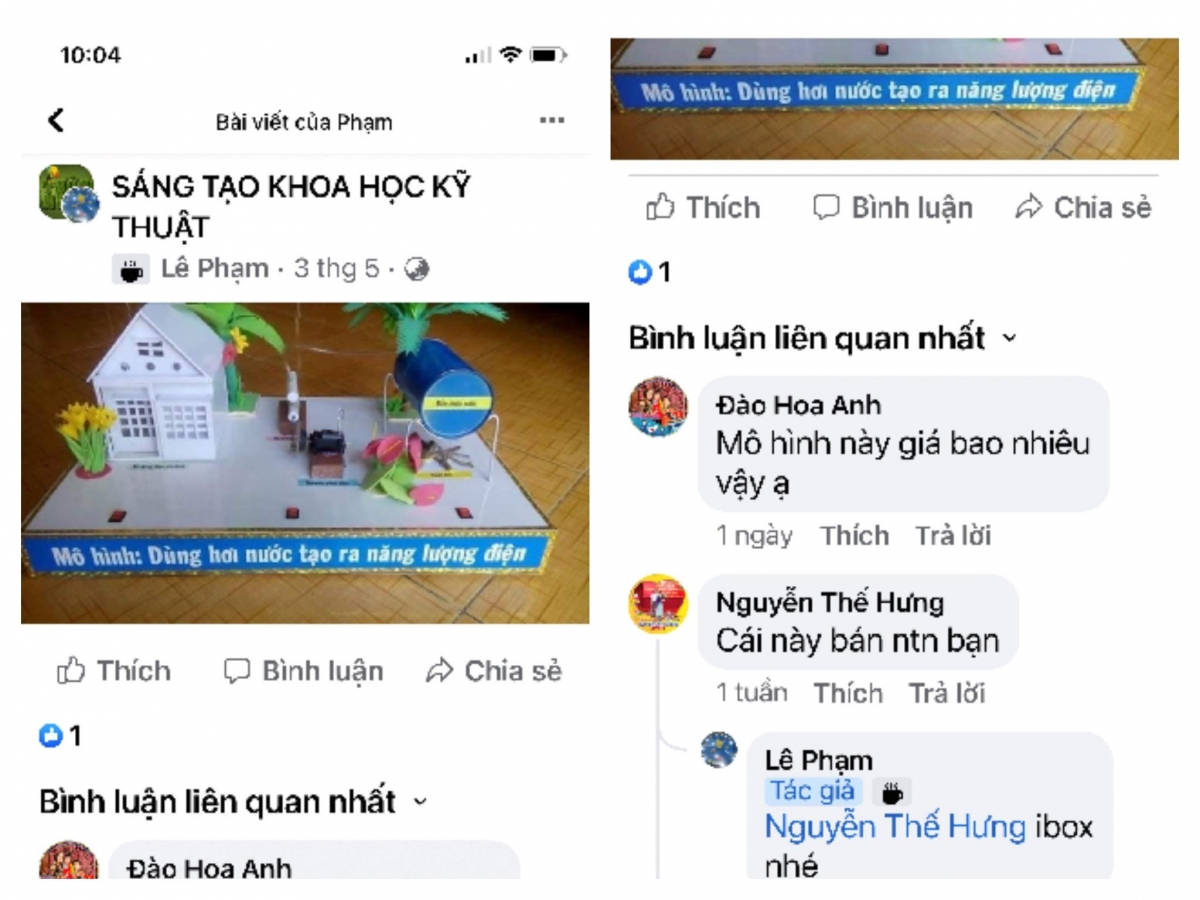 Sản phẩm khoa học kỹ thuật được rao bán trên các chợ online