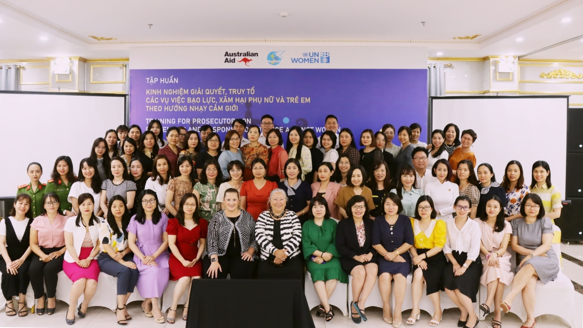 Khóa tập huấn quy tụ nhiều đại biểu, chuyên gia toàn quốc và quốc tế (Ảnh: UN Women)