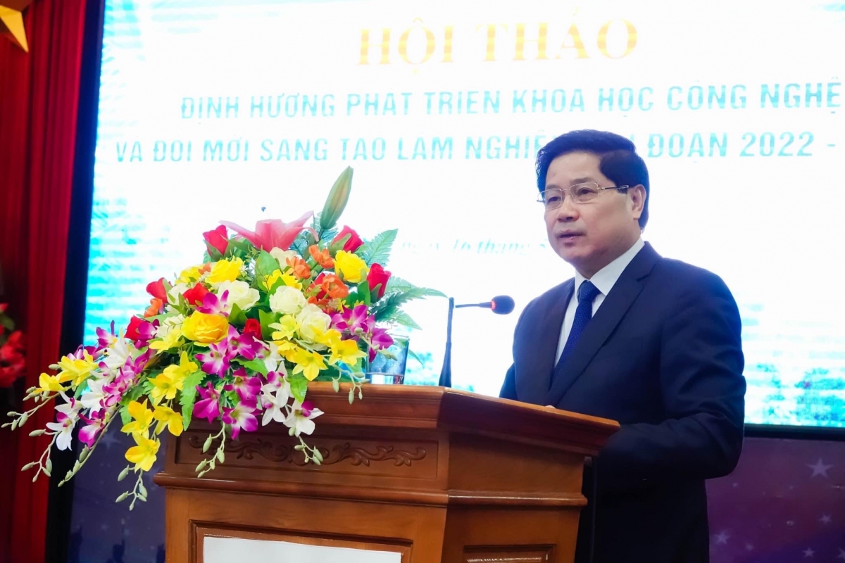 PGS.TS Lê Quốc Doanh - Thứ trưởng Bộ NN&PTNT phát biểu tại Hội thảo