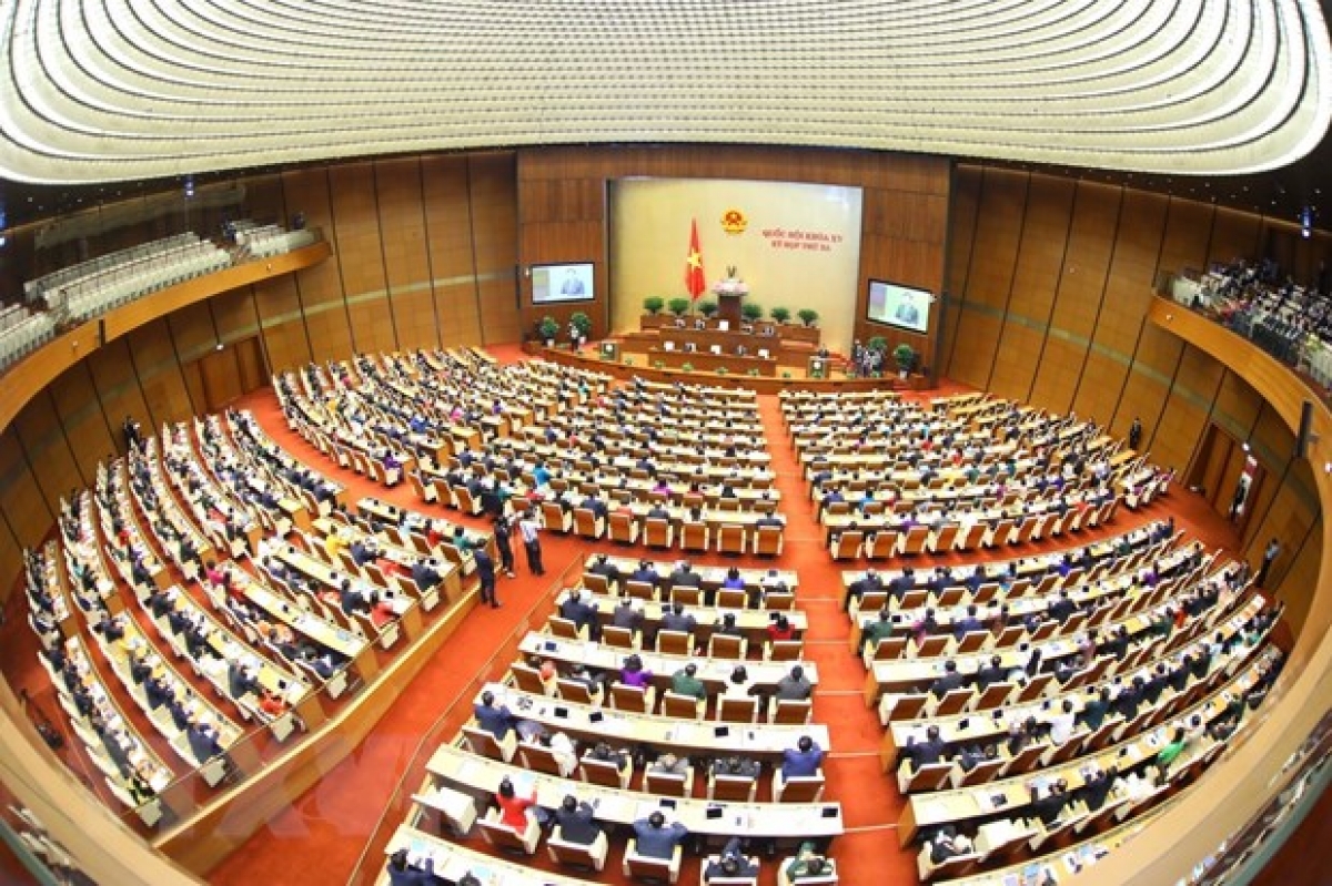 Toàn cảnh phiên khai mạc Kỳ họp thứ ba, Quốc hội khóa XV