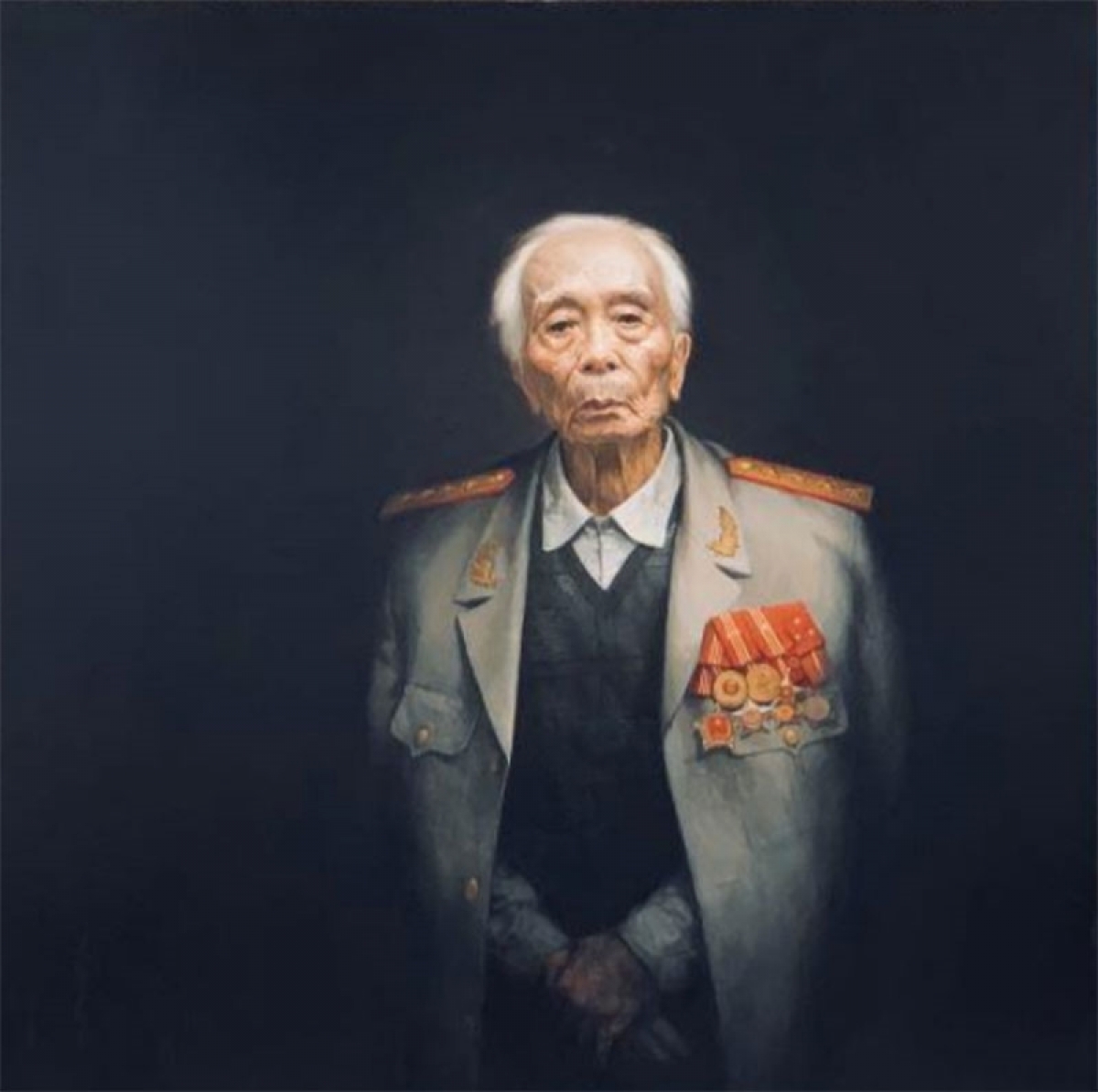 Tranh sơn dầu “Đại tướng Võ Nguyên Giáp".