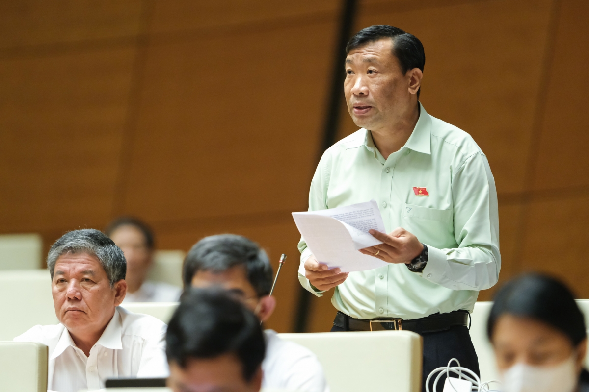 Đại biểu Thạch Phước Bình ( đoàn ĐBQH tỉnh Trà Vinh) Ảnh: quochoi.vn